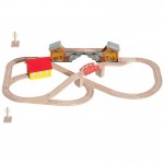 Set trenulete cu masuta si accesorii - Oraselul Sodor - 108 piese
